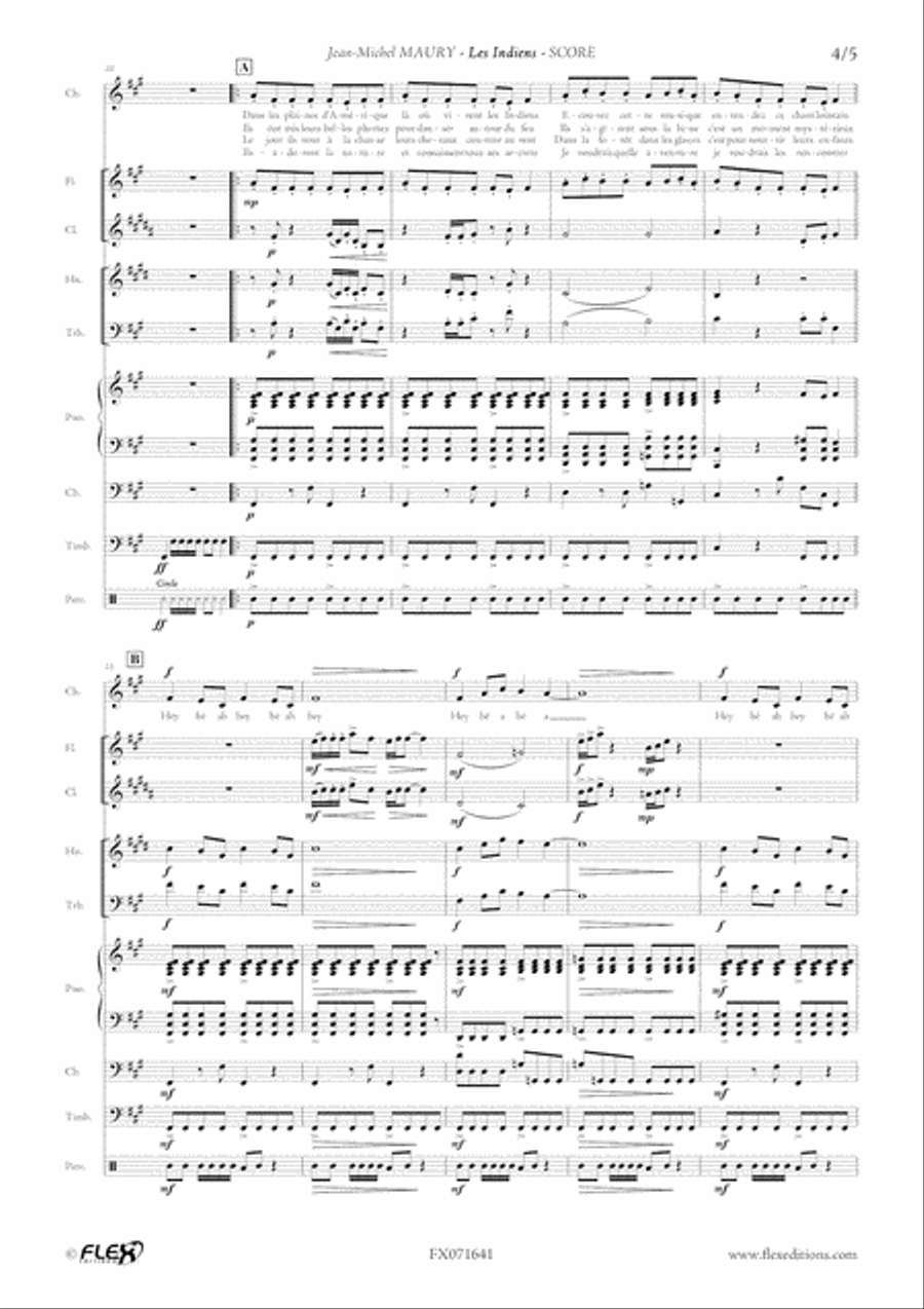 Les Indiens Children's Choir scores gallery preview page 4