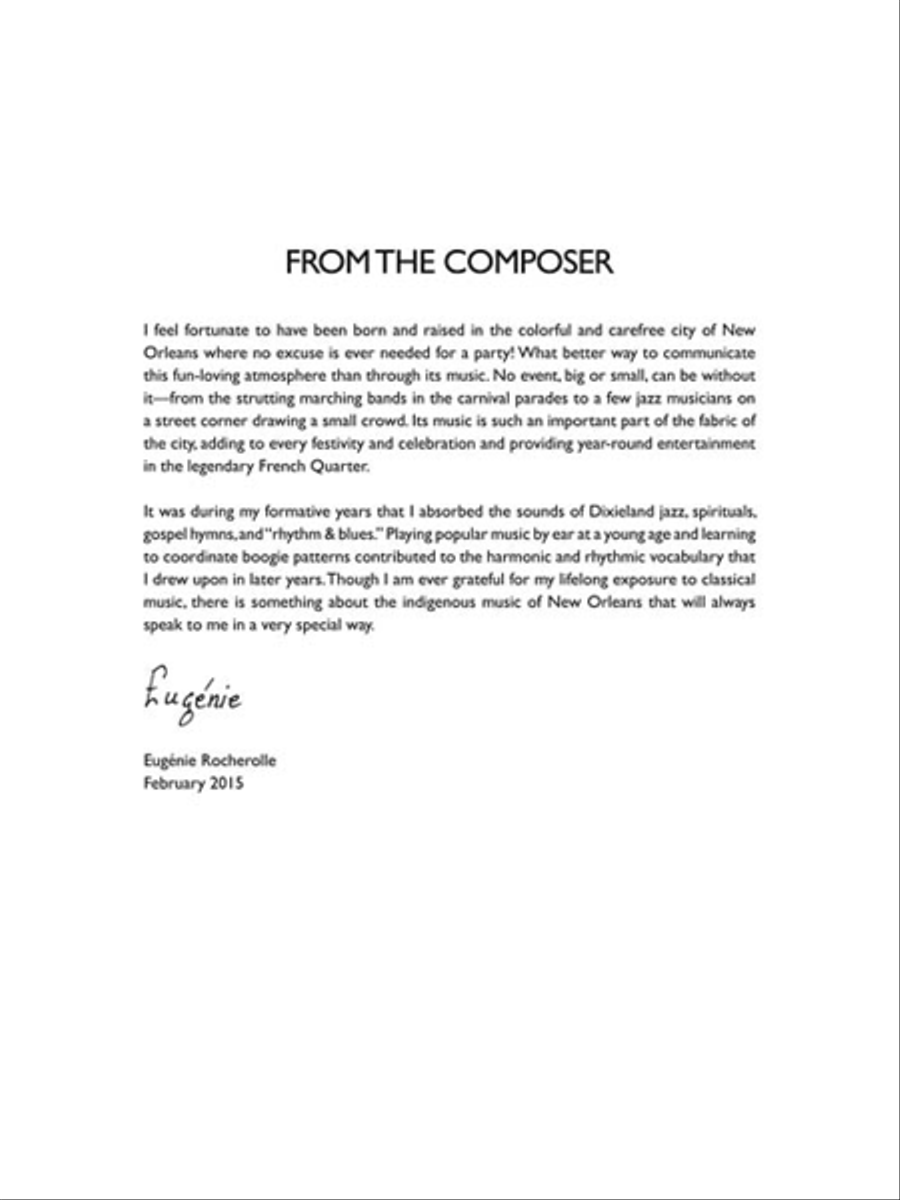 New Orleans Sketches Piano Solo scores gallery preview page 3