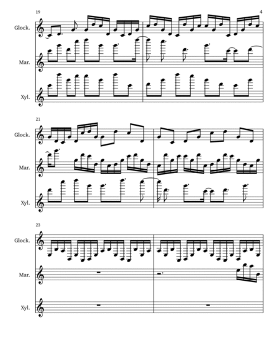 Confection 91 Percussion scores gallery preview page 4