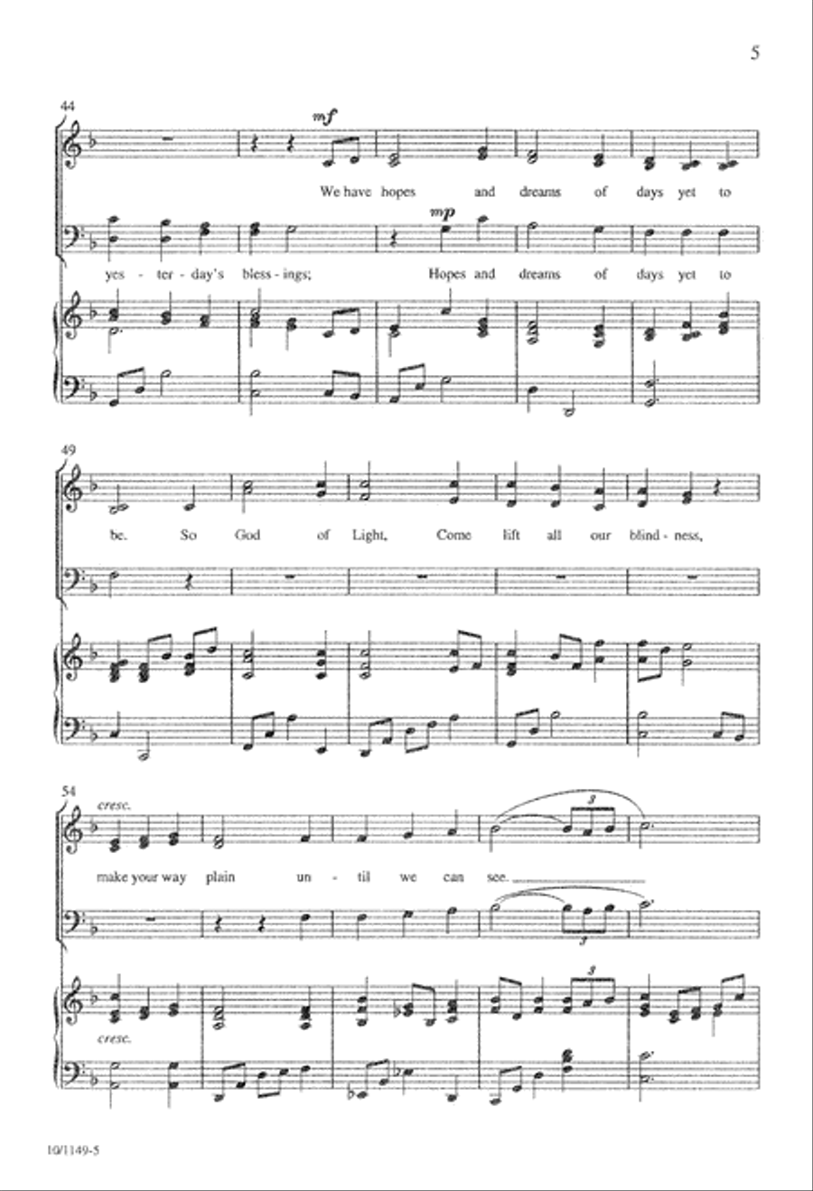 Give Us a Vision 4-Part scores gallery preview page 5