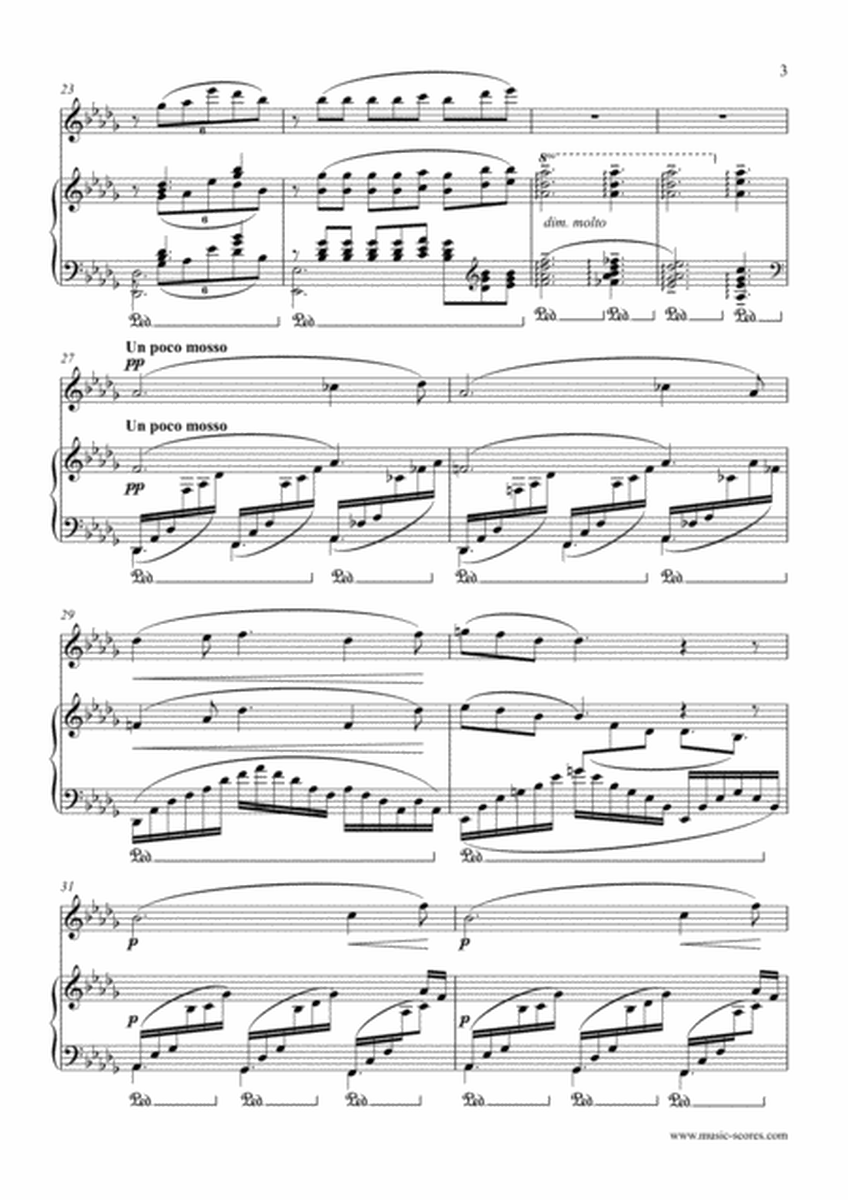 Clair de Lune - Flute and Piano image number null