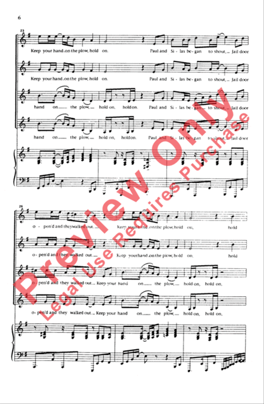 Hold On Women's Choir scores gallery preview page 5