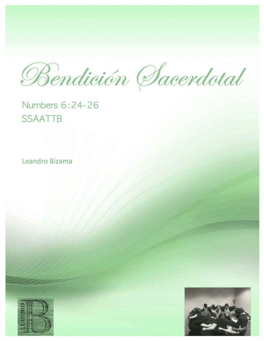 Bendición Sacerdotal - Priestly Benediction, Numbers 6:24-26 Divisi scores gallery preview page 1