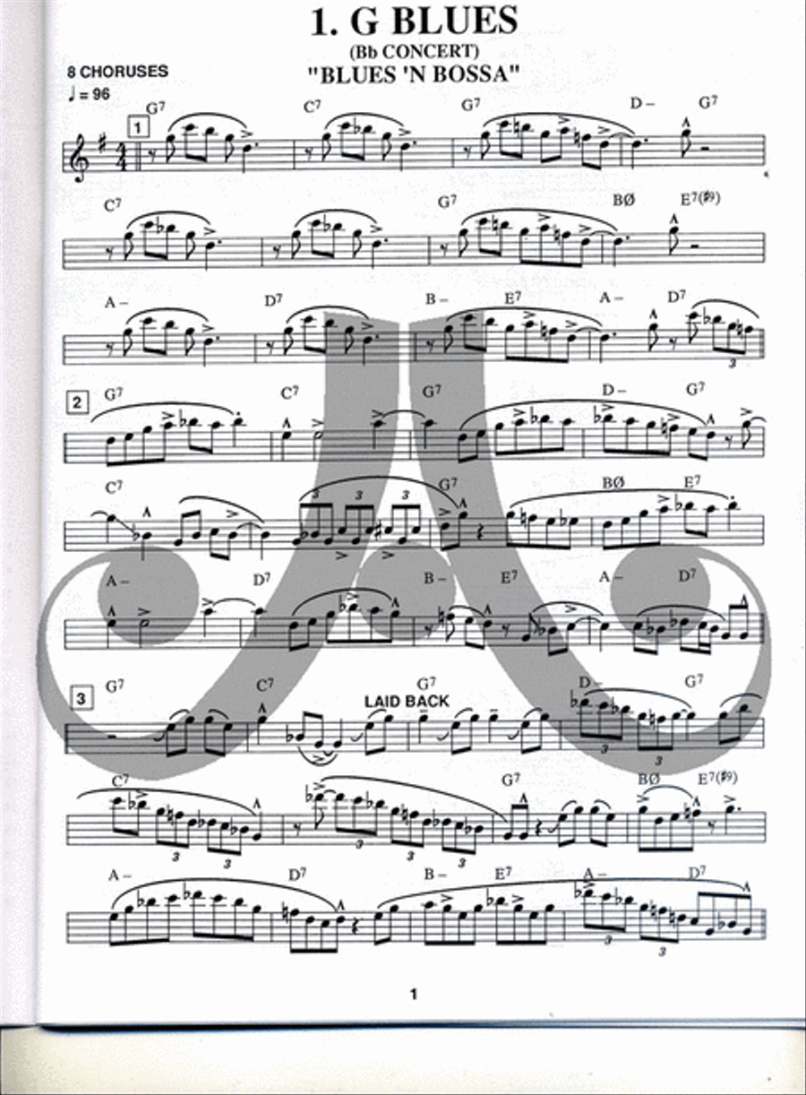 Lennie Niehaus Plays The Blues - Eb Edition Book/CD Alto Saxophone scores gallery preview page 4