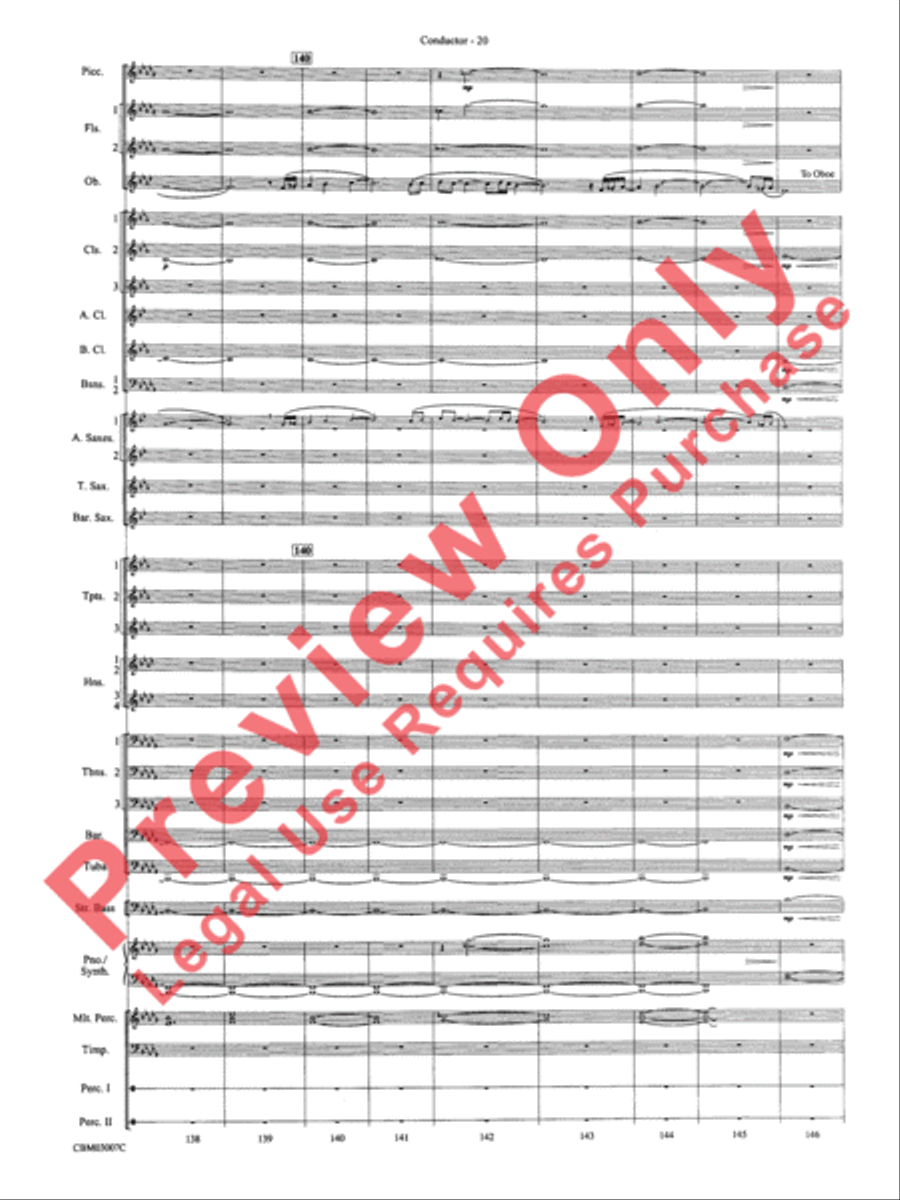 The Lord of the Rings: The Two Towers, Symphonic Suite from Concert Band scores gallery preview page 23