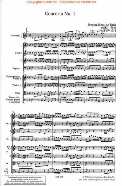Brandenburg Concertos 1-3 BWV 1046/1047/1048 image number null