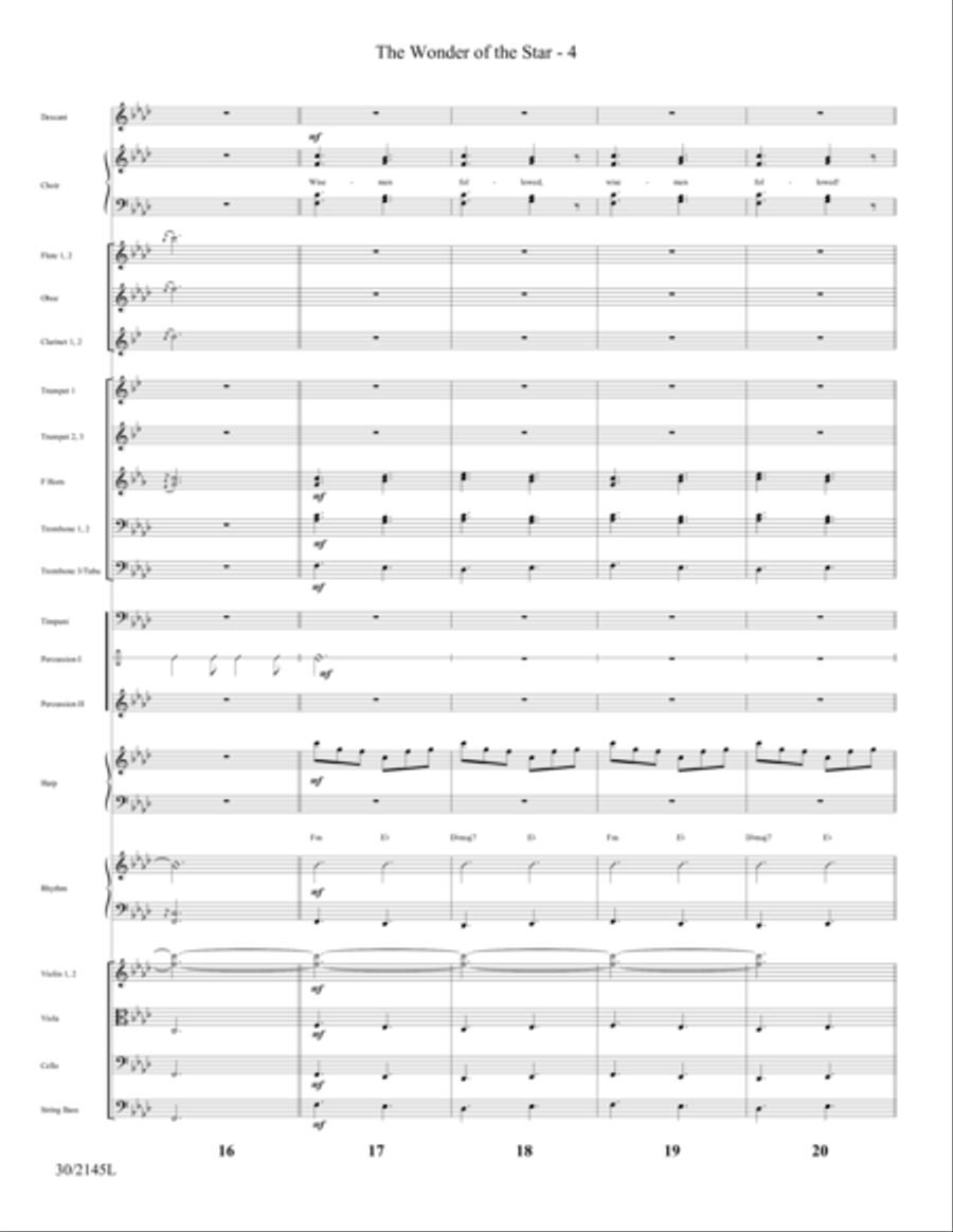 The Wonder of the Star - Orchestral Score and Parts Full Orchestra scores gallery preview page 6