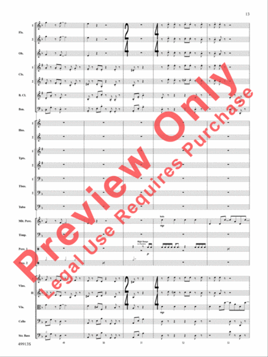 Fantastic Beasts -- The Secrets of Dumbledore Full Orchestra scores gallery preview page 14