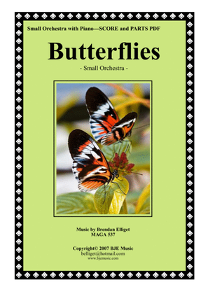 Butterflies - Small Orchestra Score and Parts PDF