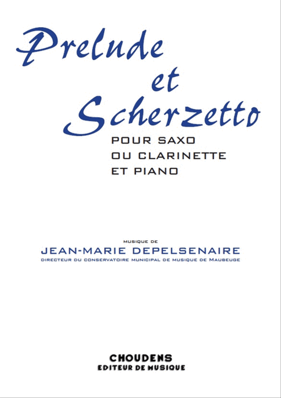 Prélude Et Scherzetto Prélude Et Scherzetto Clarinet scores gallery preview page 1