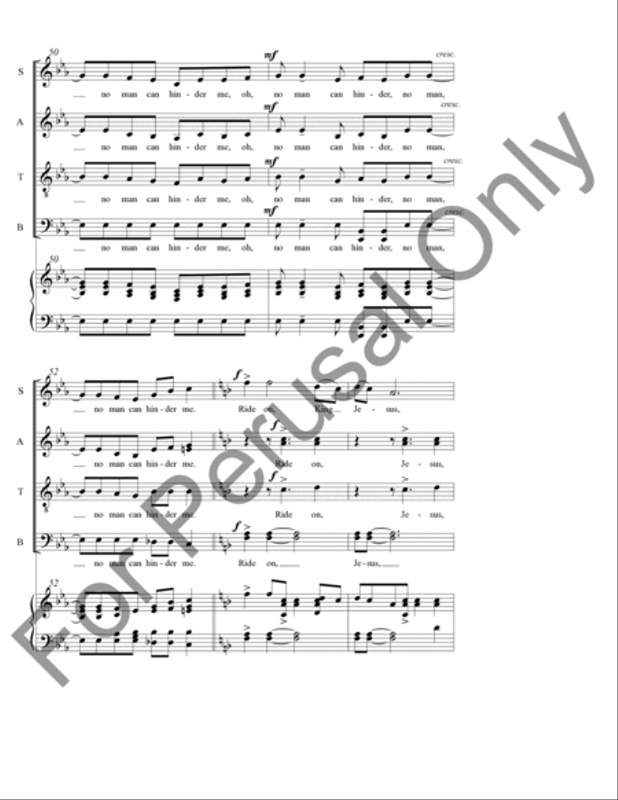 Ride On, King Jesus! Ride On, King Jesus! 4-Part scores gallery preview page 11