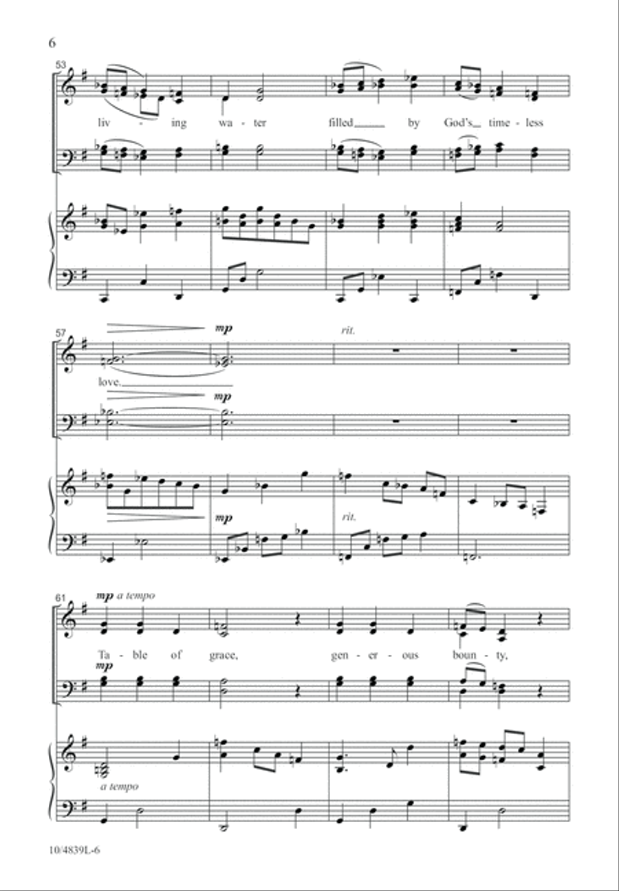 Table of Grace 4-Part scores gallery preview page 6