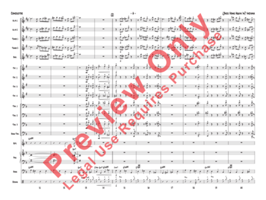 (Back Home Again In) Indiana Jazz Ensemble scores gallery preview page 26