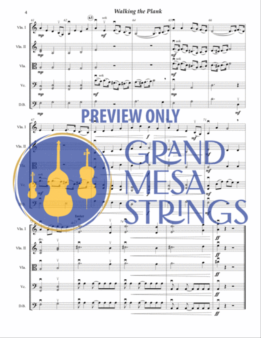 Walking the Plank Walking the Plank String Orchestra scores gallery preview page 5
