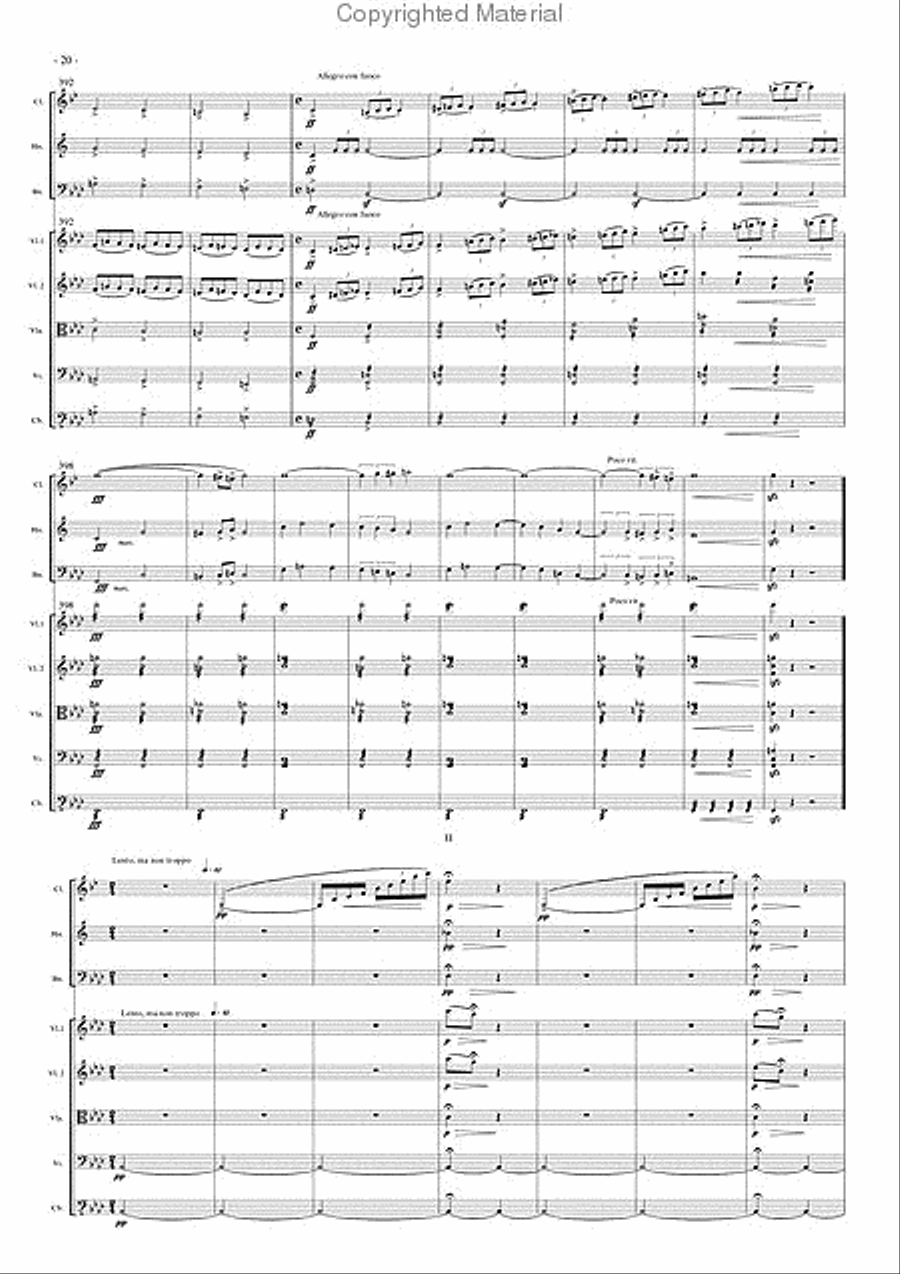 Octet Clarinet scores gallery preview page 3