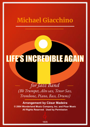 Book cover for Life's Incredible Again - Score Only