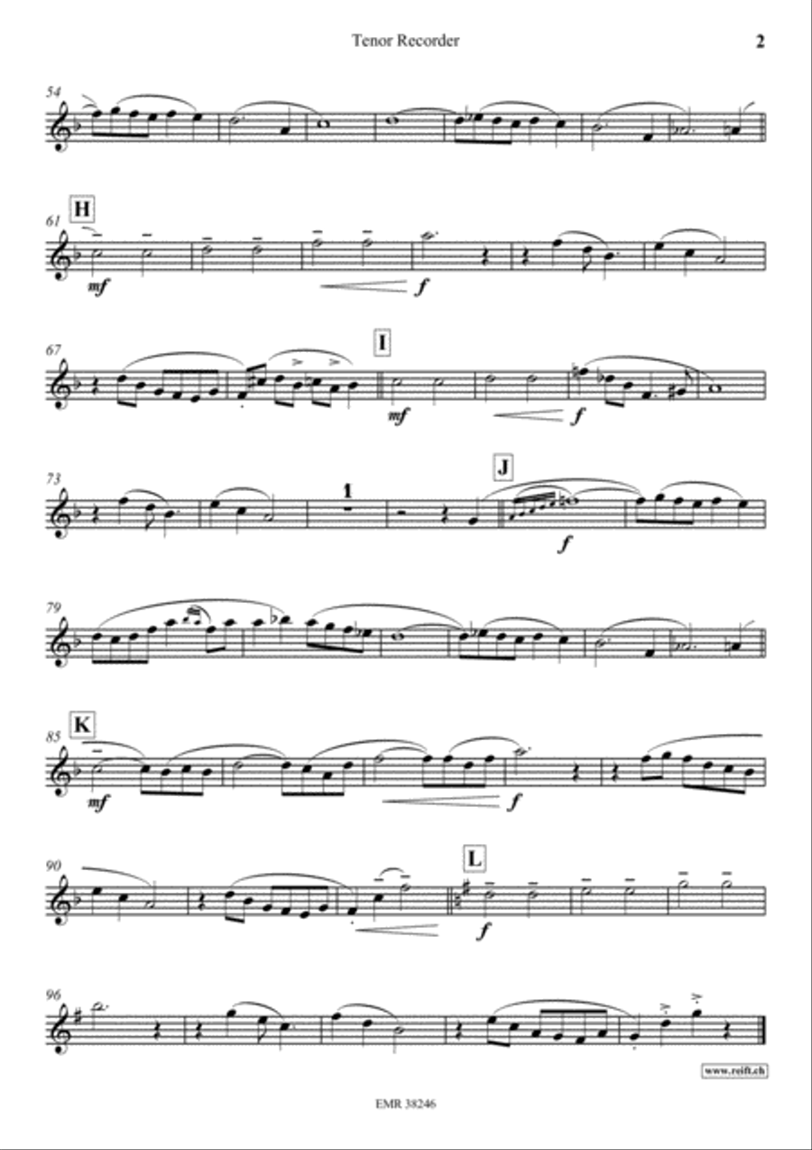 Liza Tenor Recorder scores gallery preview page 3