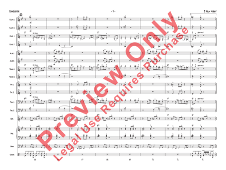 O Holy Night Jazz Ensemble scores gallery preview page 10