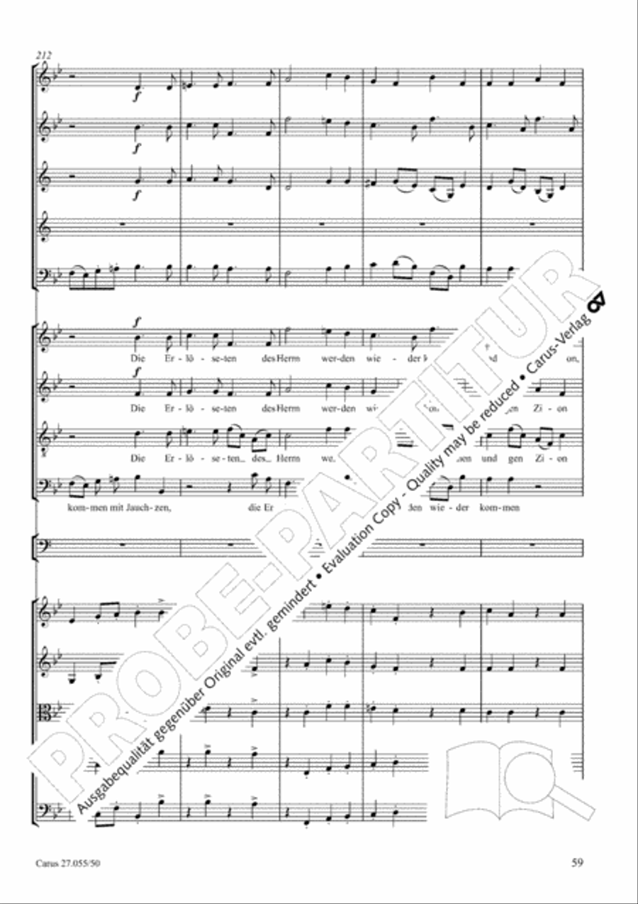 Ein Deutsches Requiem (German Requiem) 4-Part scores gallery preview page 66