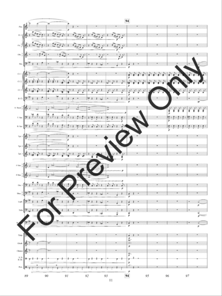 Shards Of Glass Concert Band scores gallery preview page 14