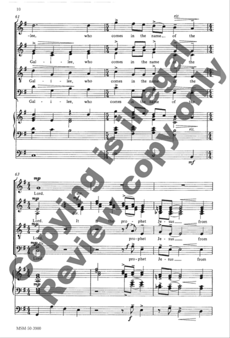 Song of Jubilation Divisi scores gallery preview page 9