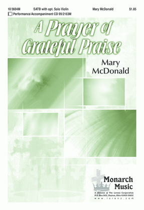 Book cover for A Prayer of Grateful Praise