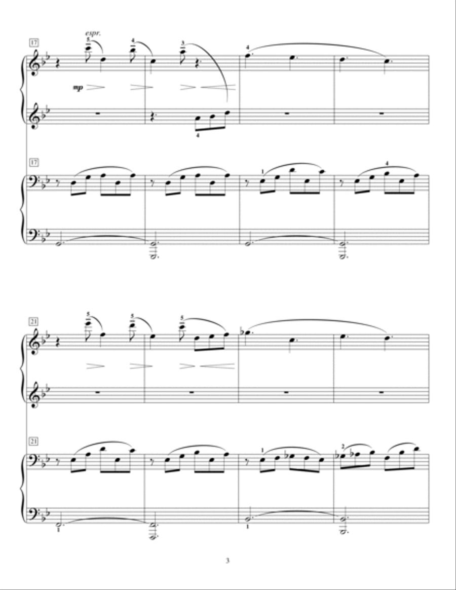 Yearning (Piano Duet) Yearning (Piano Duet) Piano Method scores gallery preview page 3