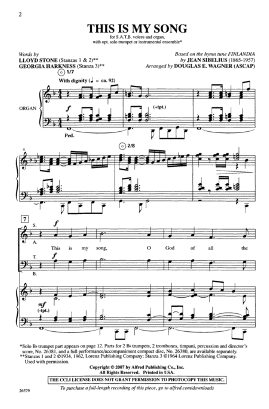 This Is My Song 4-Part scores gallery preview page 2