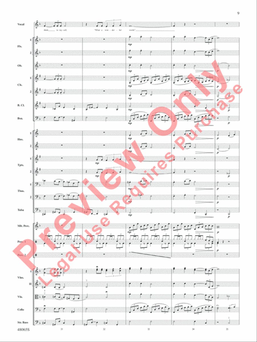 Wonderful Worlds Full Orchestra scores gallery preview page 10