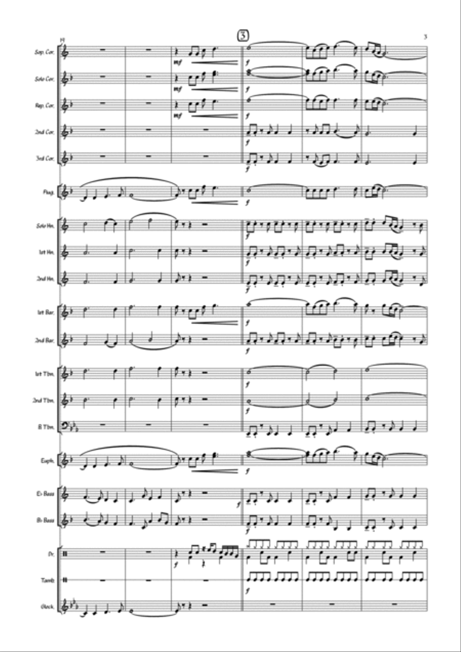 Carrickfergus - Brass Band Brass Band scores gallery preview page 5