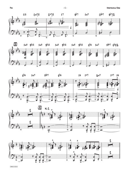 Honeysuckle Rose: Piano Accompaniment