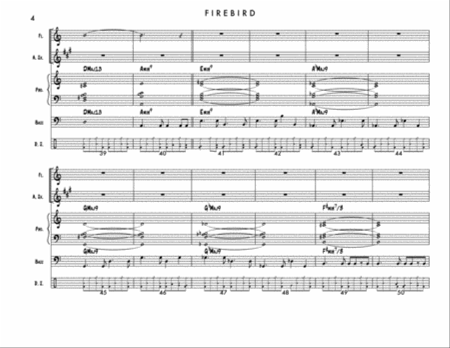 Firebird, BMI Work #17075594 (Full Score) Jazz Ensemble scores gallery preview page 4
