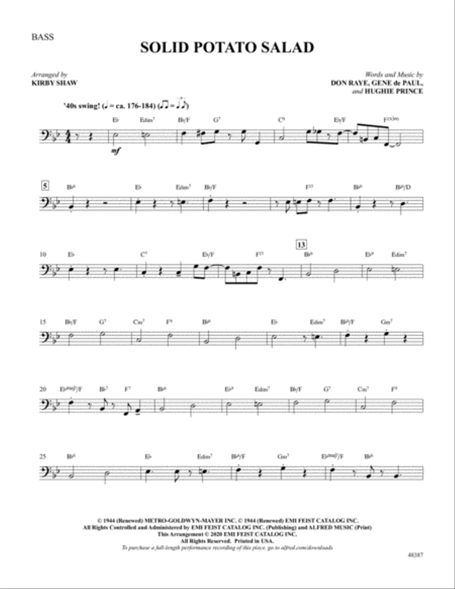 Solid Potato Salad Choir scores gallery preview page 2