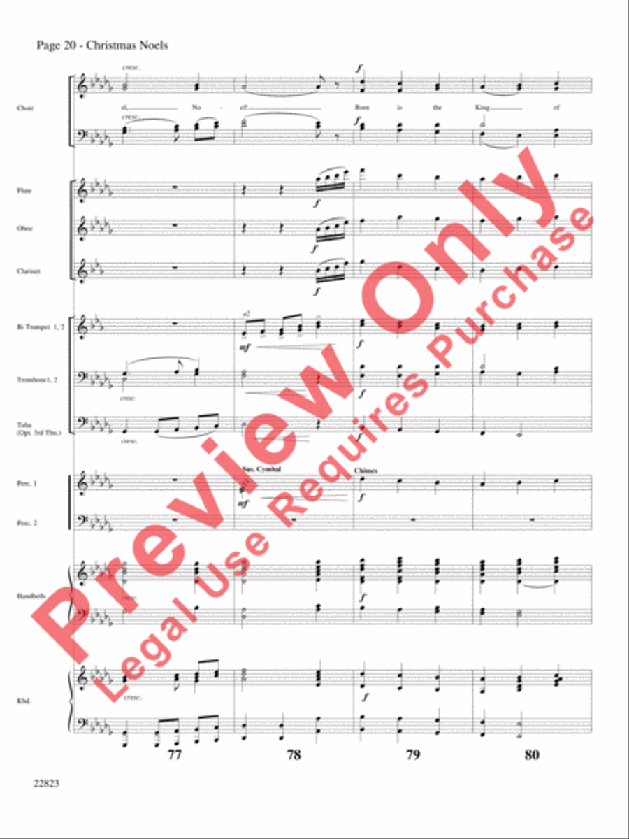 Christmas Noels Choir scores gallery preview page 21