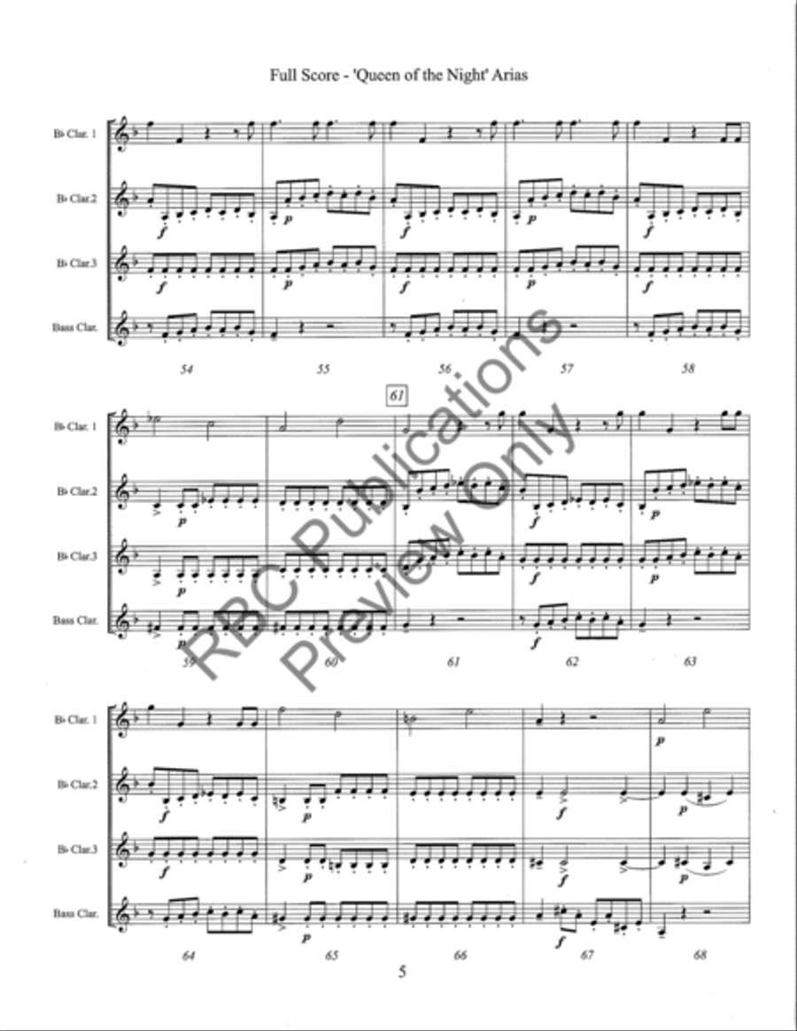 The Queen Of The Night Arias Voice Solo scores gallery preview page 7