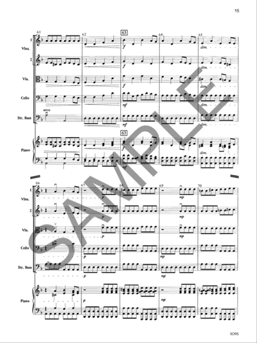 Toccatina - Score String Orchestra scores gallery preview page 15