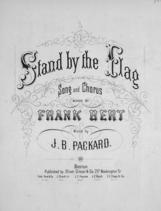 Book cover for Stand by the Flag. Song and Chorus