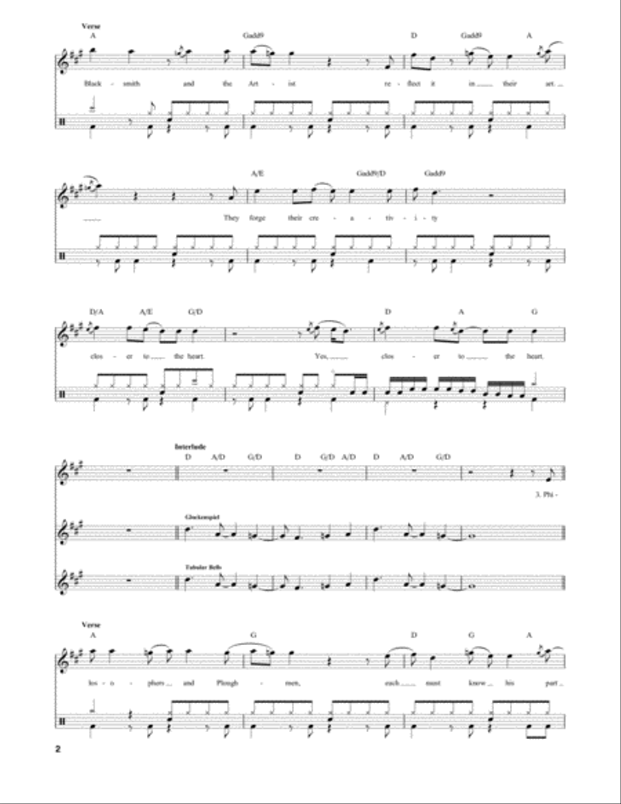 Closer To The Heart Drum Set scores gallery preview page 2