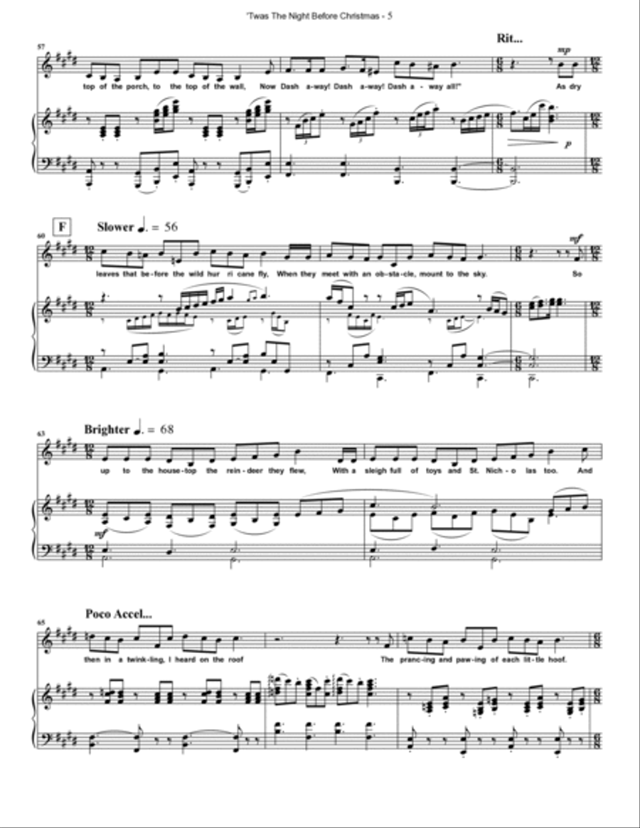 TWAS THE NIGHT BEFORE CHRISTMAS Voice scores gallery preview page 5