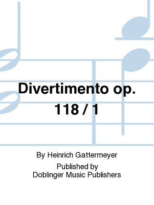 Book cover for Divertimento op. 118 / 1