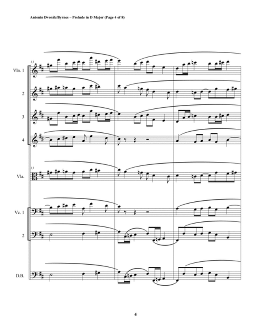 Dvorák, Prelude in D Major (String Orchestra) image number null
