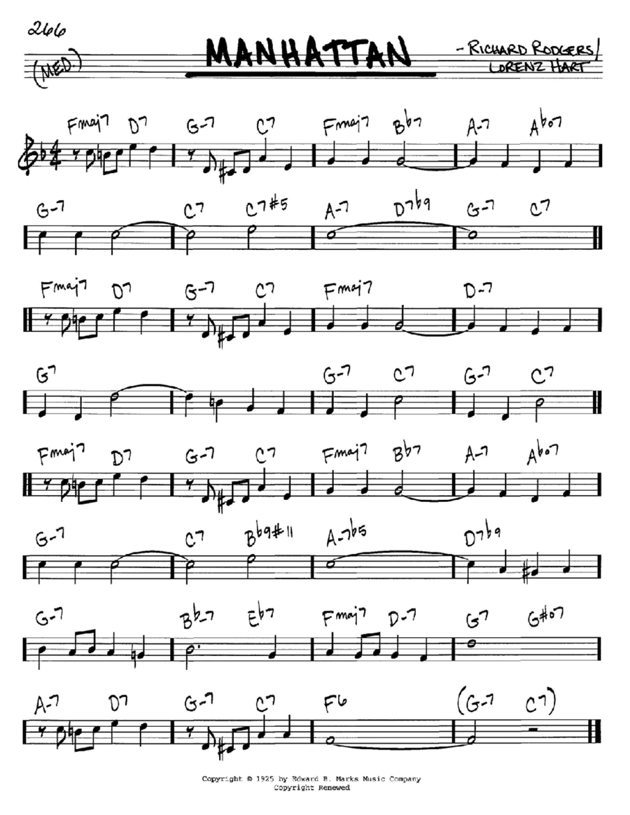 Manhattan C Instrument scores gallery preview page 1