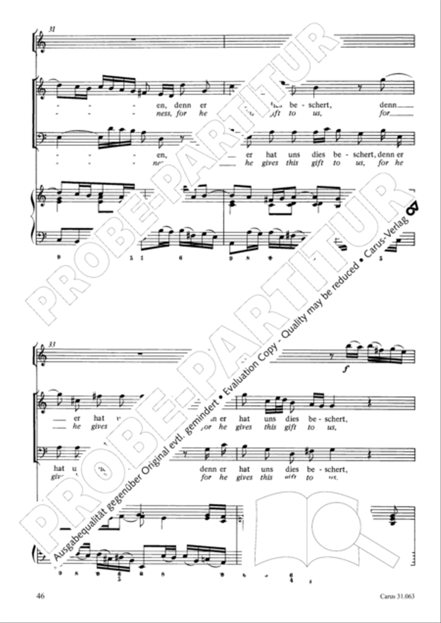 Christians, etch this blessed day (Christen, atzet diesen Tag) 4-Part scores gallery preview page 47