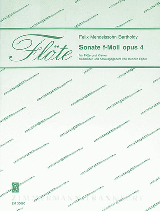 Book cover for Sonata F minor Op. 4
