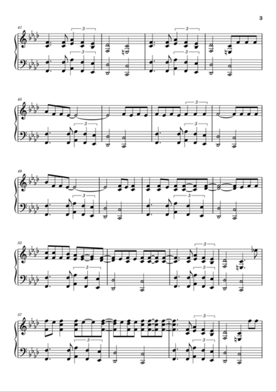 Seven Nation Army Piano Solo scores gallery preview page 3