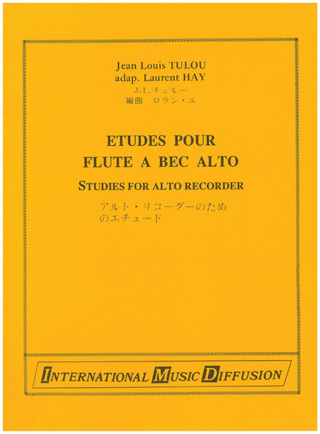 Etudes Pour Flute A Bec Alto