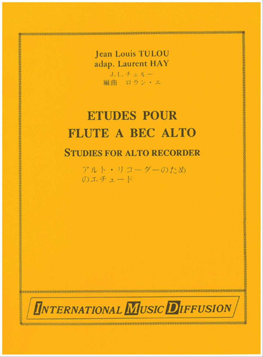 Etudes Alto Recorder scores gallery preview page 1