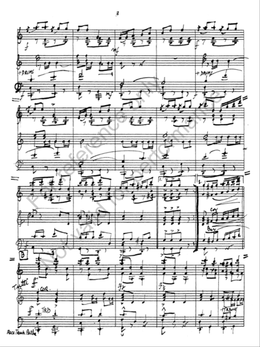 Clear Track Polka Clear Track Polka Concert Band scores gallery preview page 4