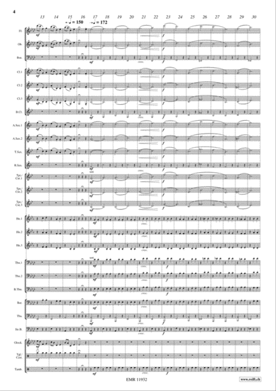 Nokia Waltz Concert Band scores gallery preview page 5