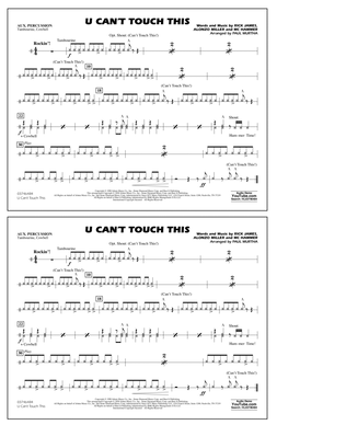 U Can't Touch This (arr. Paul Murtha) - Aux Percussion
